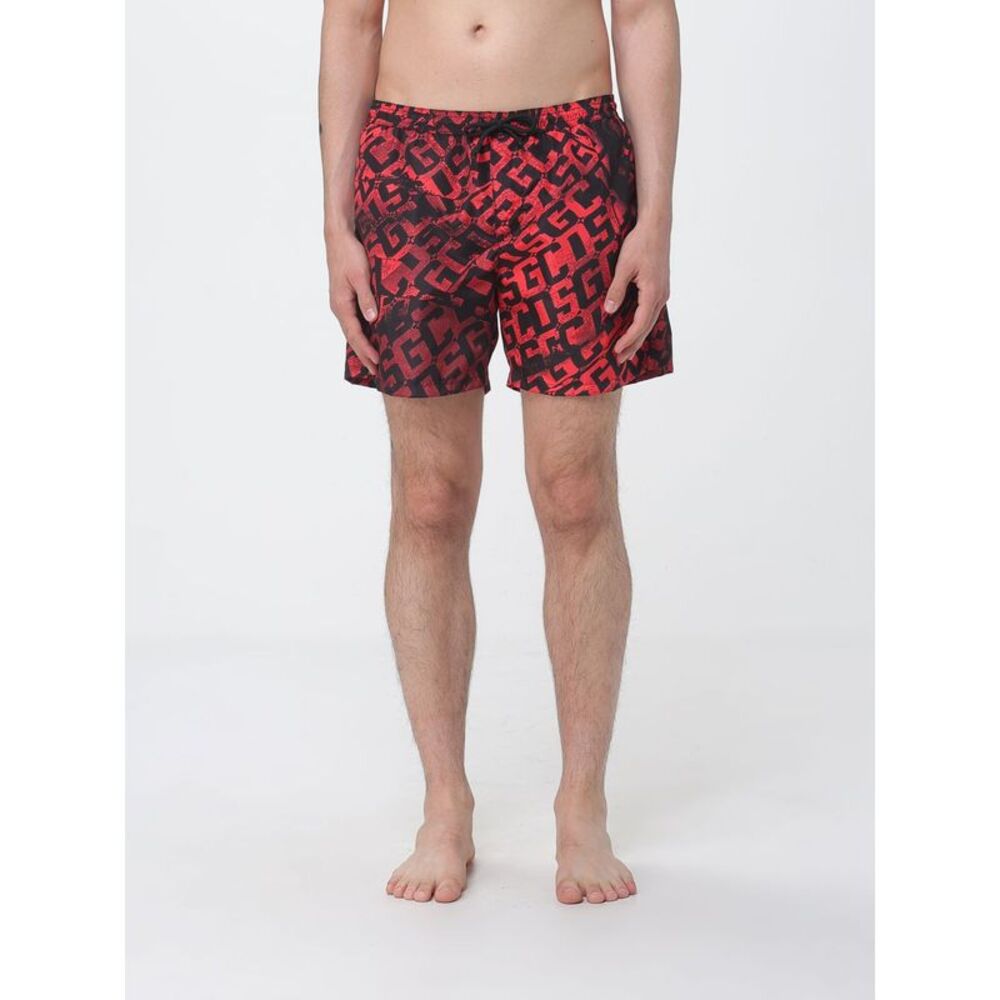 Gcds Men Gcds Nylon Swimsuit With All-Over Logo